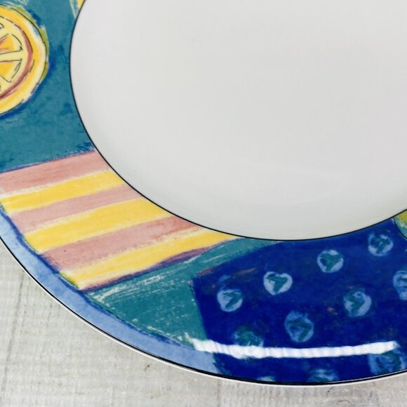 Mikasa HK 246 FORECAST Citrus Strong Chip Resistance China Dinner Plates Set 2 - Picture 10 of 13